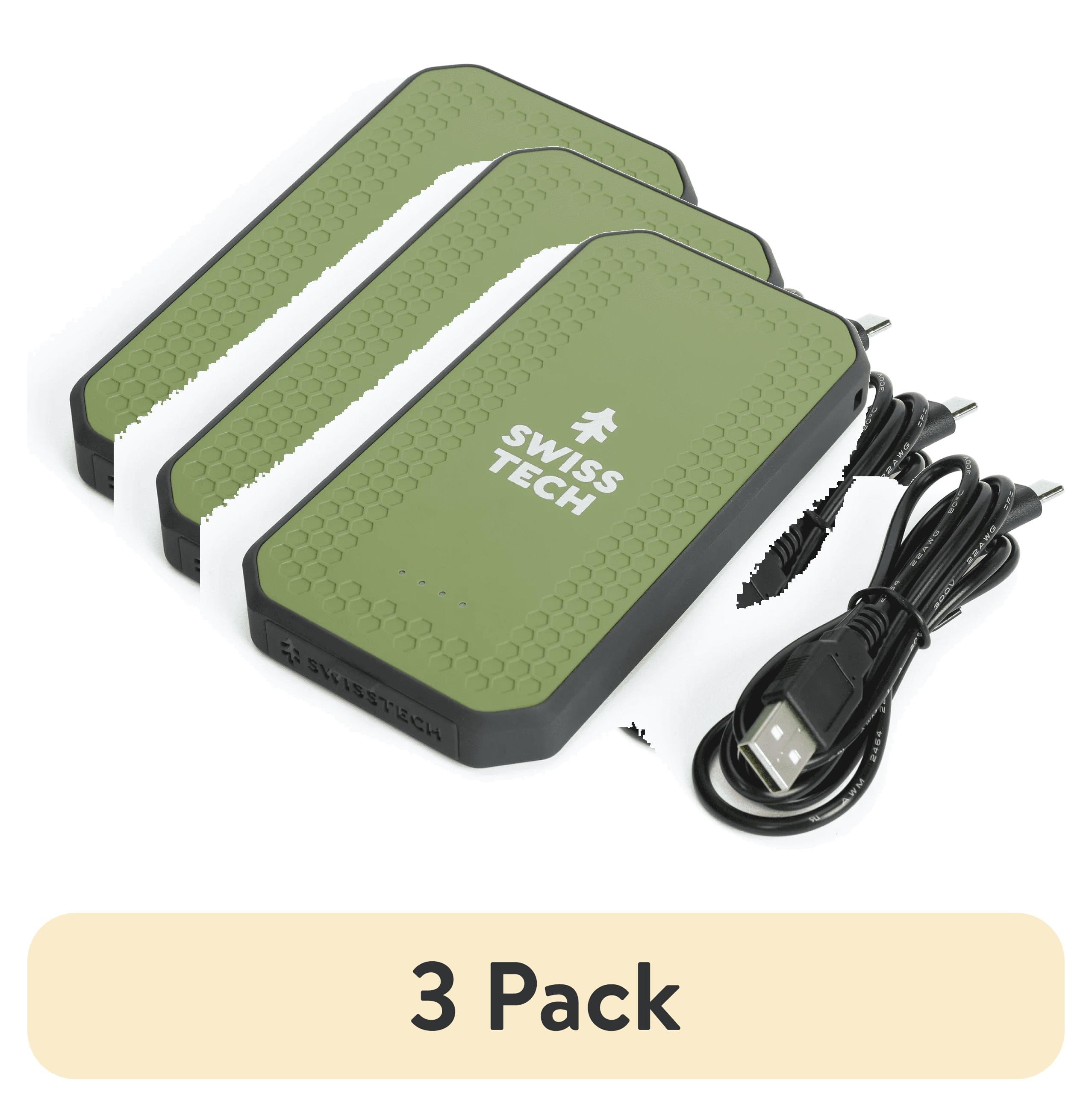 10000Mah Portable Power Bank, Dual USB-C/USB-A, IPX4 Weatherproof, Durable Design