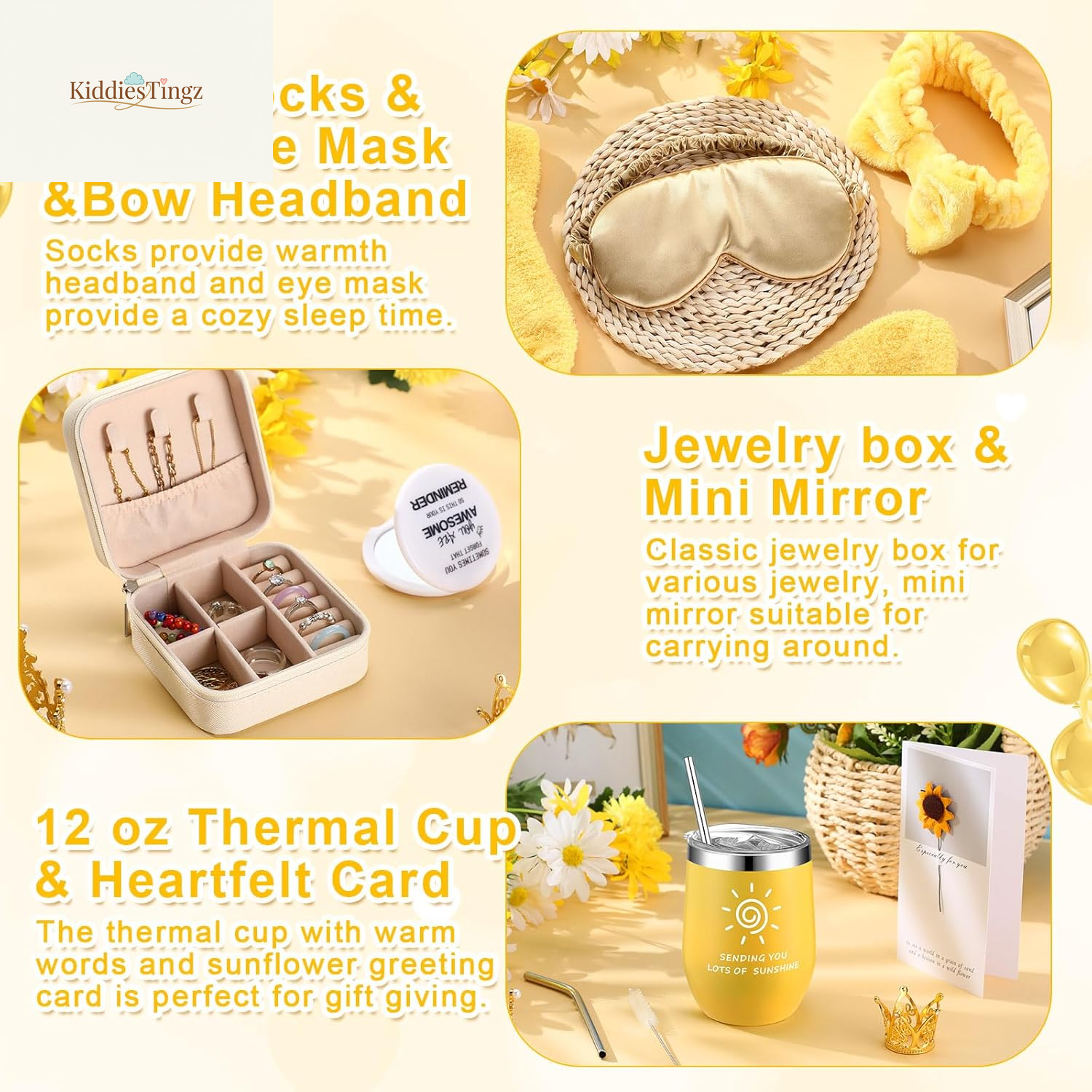 13 Pcs Birthday Gifts for Women Spa Basket Set for Women Mother'S Day Gifts Mirrors Socks Steamers Jewelry Case Bath Robe Mom Nurse Girlfriend Wife